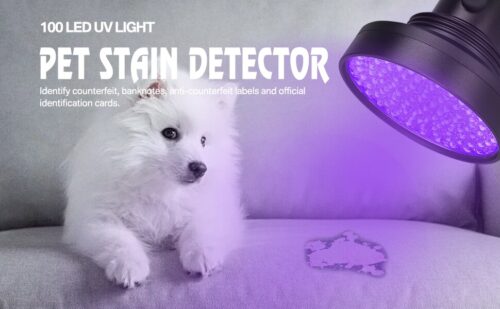 Ultra Violet 100 LEDs Lommelykt